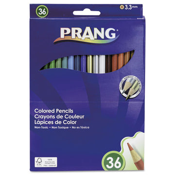 Prang® Colored Pencil Sets, 3.3 Mm, 2b (#1), Assorted Lead-barrel Colors, 36-pack freeshipping - TVN Wholesale
